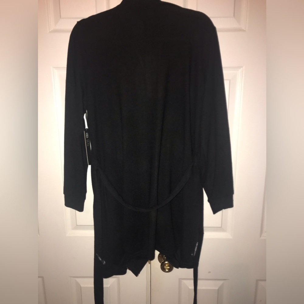 Cardigan Black Sweater!!! SUPER Soft with Sequin front Pockets!!